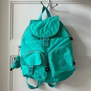 Kipling Teal Blue nylon Backpack